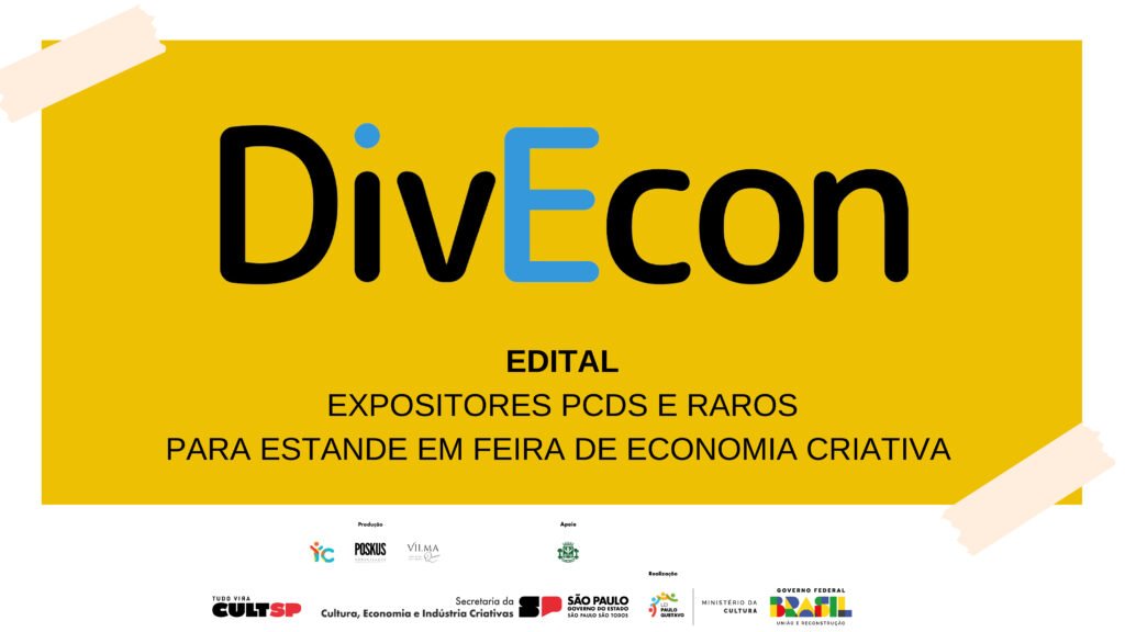 Capa do edital do DivEcon para expositores.