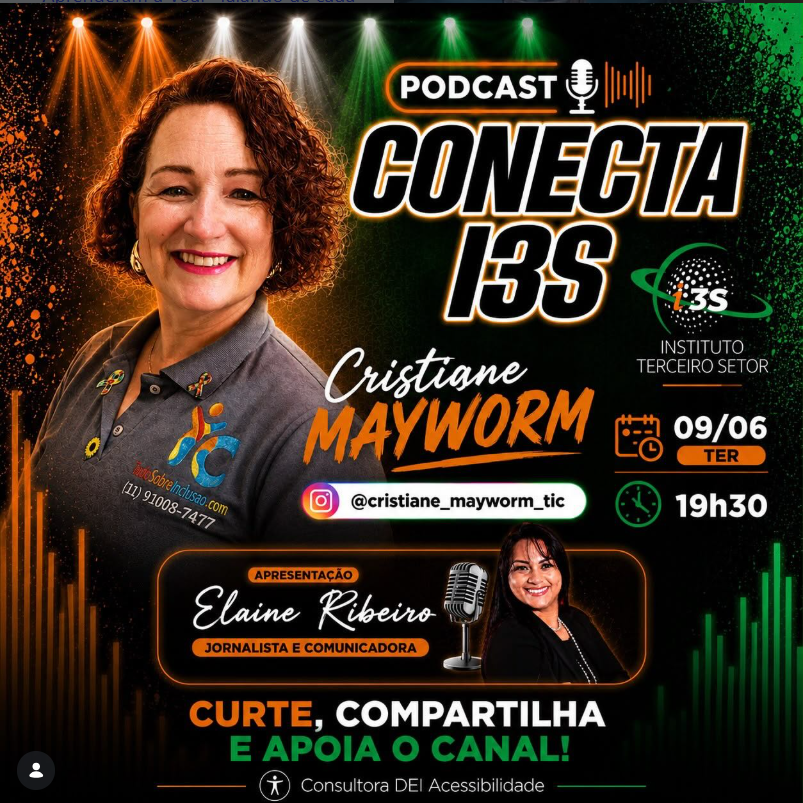 Registro gráfico da participação no podcast Podsticando / CONECTA I3S